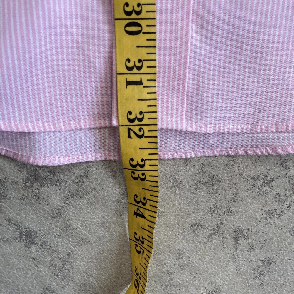 Lauren Ralph Lauren Button Up Shirt Mens Size 15 1/2 34/35 Pink Non Iron LS - Picture 6 of 9